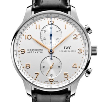 IWC Portuguese Chronograph Silver Dial Men's Watch IW371445