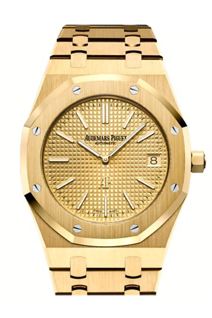 Audemars Piguet Royal Oak 39mm Yellow-gold Dial Extra-Thin 18K Yellow Gold Watch 15202BA.OO.1240BA.02 DCM - Image 2