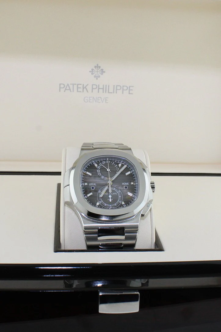 Patek Philippe Nautilus Travel Time Chronograph Stainless Steel Automatic Men's Watch 5990/1A-001 - Image 7