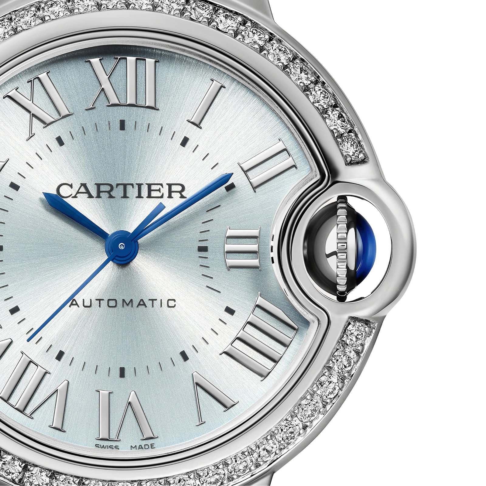 Cartier Ballon Bleu de Cartier watch 33 mm. automatic movement. steel. diamonds-P17311191 - Image 5