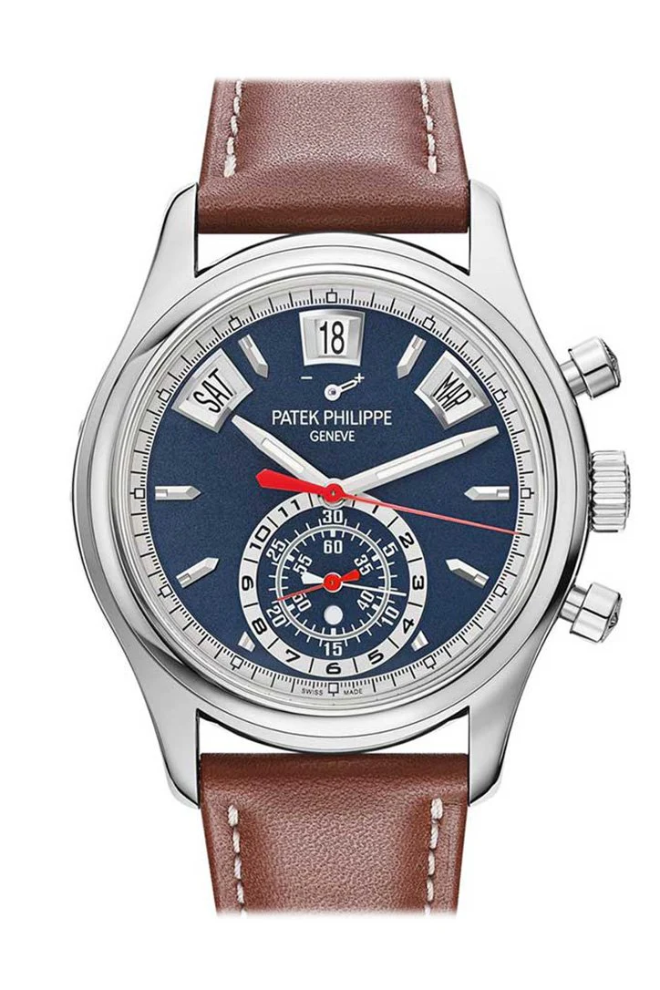 Patek Philippe Complications Chronograph Blue Dial Men's Watch 5960/01G-001 - Image 2