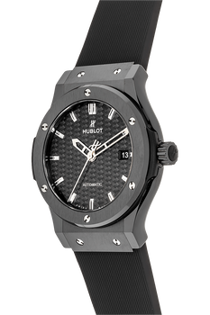 Hublot Classic Fusion Automatic Black Carbon Fiber Dial Black Rubber 45mm Men's Watch 542.CM.1771.RX - Image 5