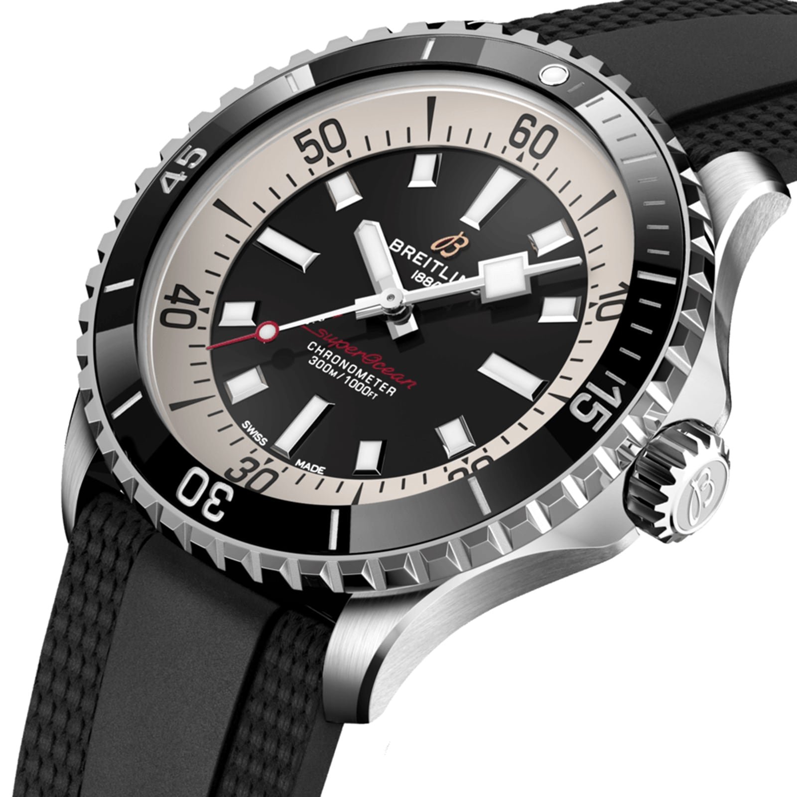 Breitling Superocean 42mm Mens Watch Black Rubber-P17532125 - Image 3