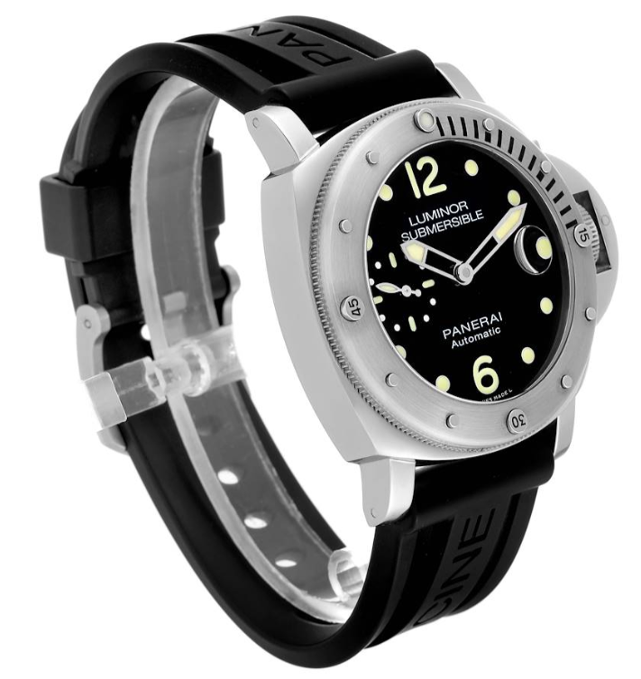 Panerai Luminor Submersible Automatic Acciaio 44mm Black Dial Men's Watch Pam01024 - Image 5
