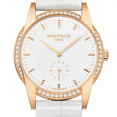 Patek Philippe Calatrava Hand Wond Leather Ladies Watch 7122/200R-001