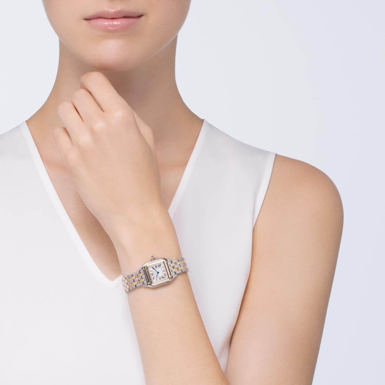 Cartier Panthère De Cartier Watch Small Model. Quartz Movement. Yellow Gold. Steel-P17310917 - Image 2