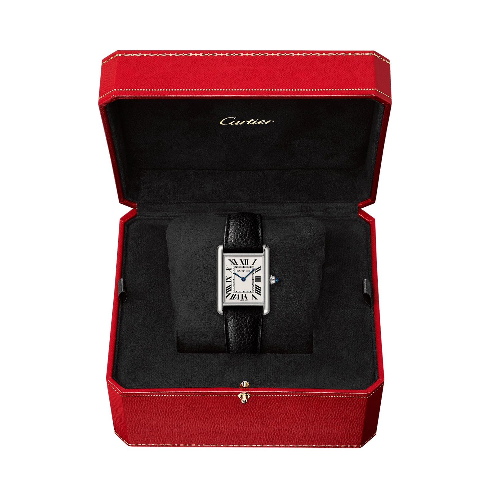 Cartier Tank Must. Large model. quartz movement. steel. leather-P17311178 - Image 2