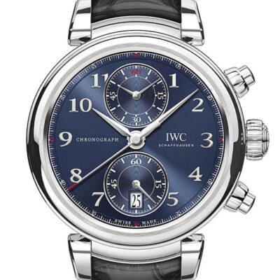 IWC Da Vinci Blue Dial Automatic Men's Chronograph Watch IW393402