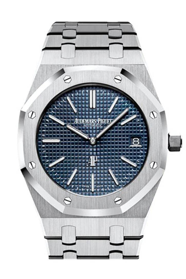 Audemars Piguet Royal Oak 39mm Blue Dial Extra-Thin Stainless steel Watch 15202ST.OO.1240ST.01 - Image 2