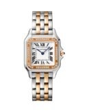 PANTHERE DE CARTIER. MEDIUM. ROSE GOLD AND STEEL. DIAMONDS