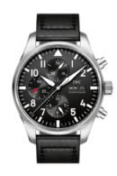 IWC Pilot Black Automatic Chronograph Men's Watch IW377709