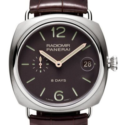 Panerai Radiomir 8 Days Titanio 45mm Brown Dial Men's Watch Pam00346