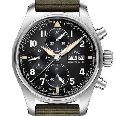 IWC Pilot Spitfire Chronograph Automatic Black Dial Men's Watch IW387901