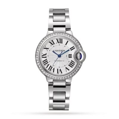 Cartier Ballon Bleu de Cartier watch. 33mm. mechanical movement with automatic winding. steel. diamonds-P17311146