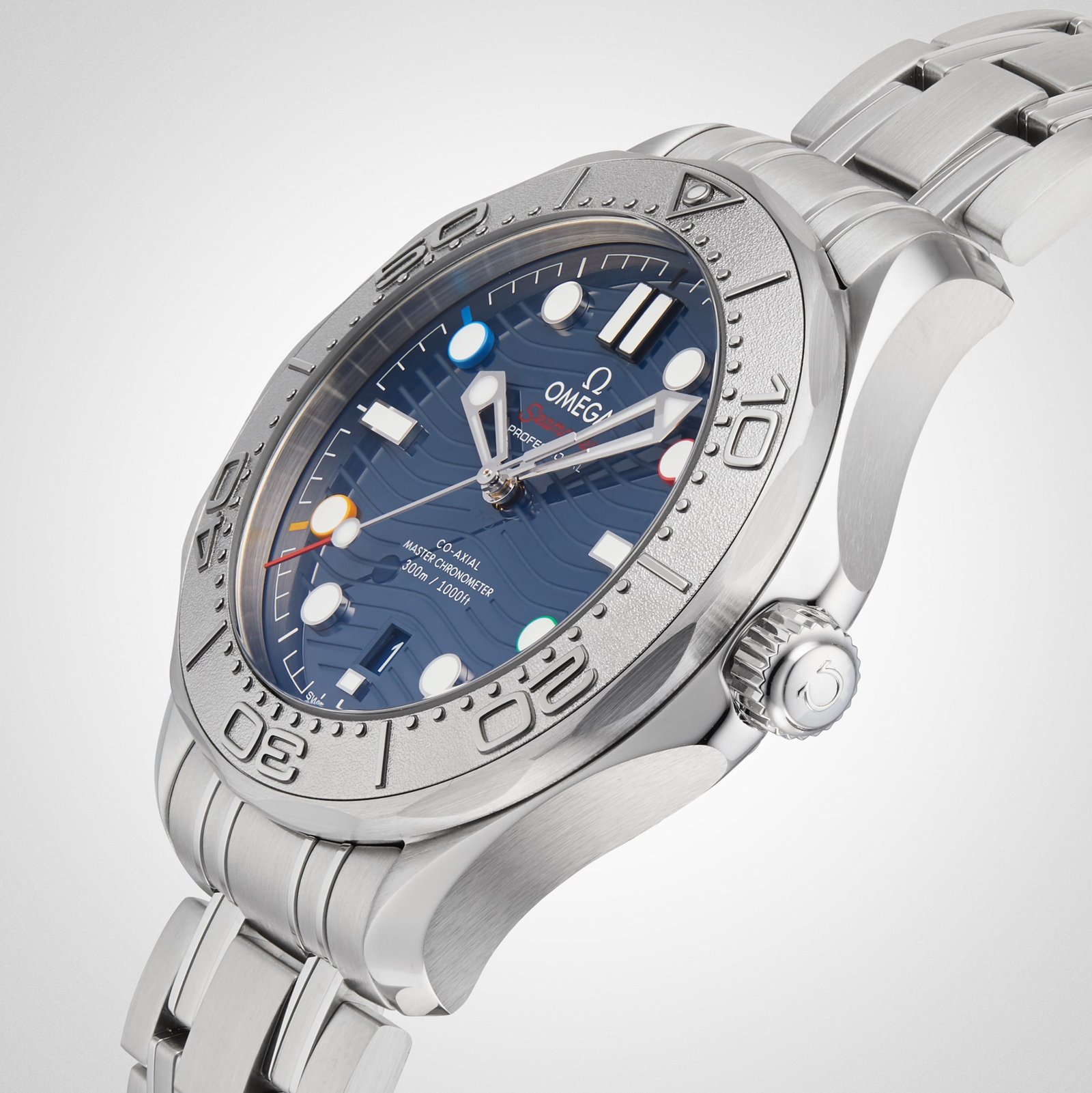Omega Seamaster Beijing 2022 Diver 300M Co-Axial Master Chronometer 42mm Mens Watch-P17331789 - Image 8