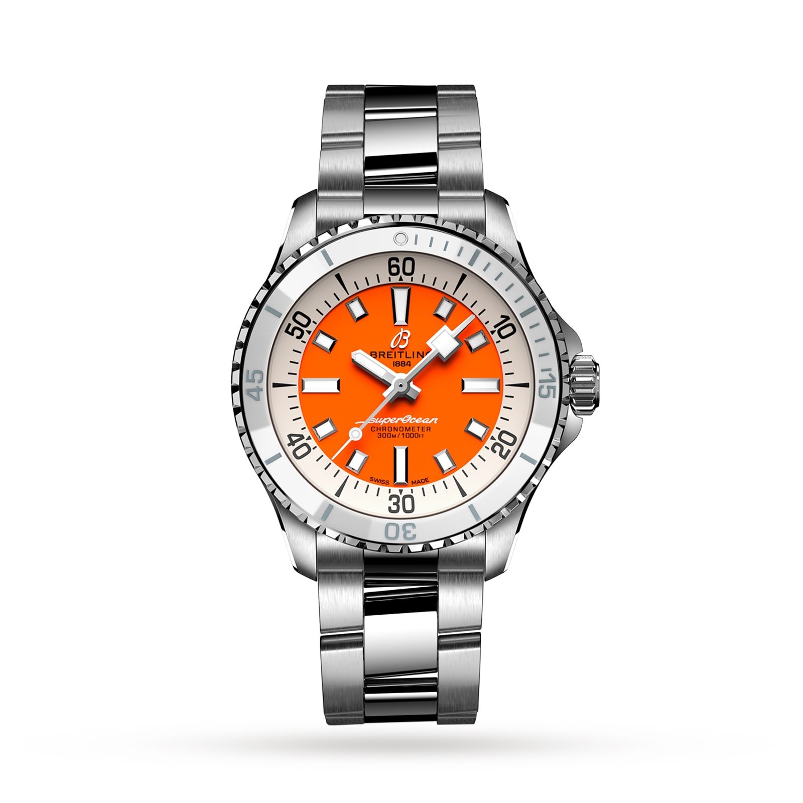 Breitling Superocean 36mm Unisex Watch Orange-P17532140