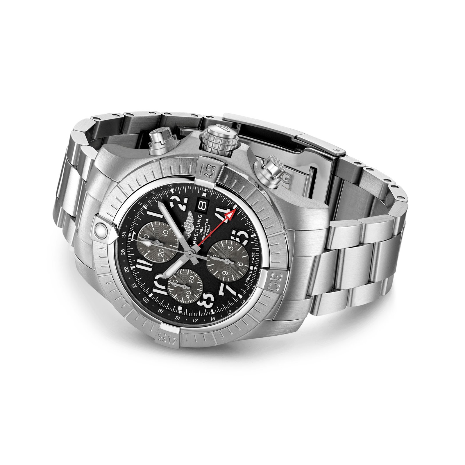 Breitling Avenger Chronograph GMT 45mm Mens Watch Stainless Steel-P17532200 - Image 3