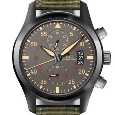 IWC Pilots Anthracite Dial Chronograph Ceramic Titanium 46mm Men's Watch IW388002