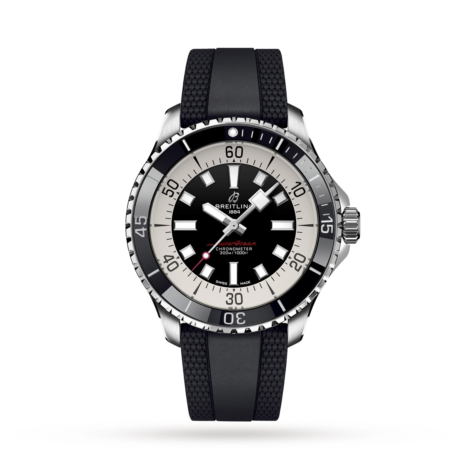 Breitling Superocean 44mm Mens Watch Black Rubber-P17532114
