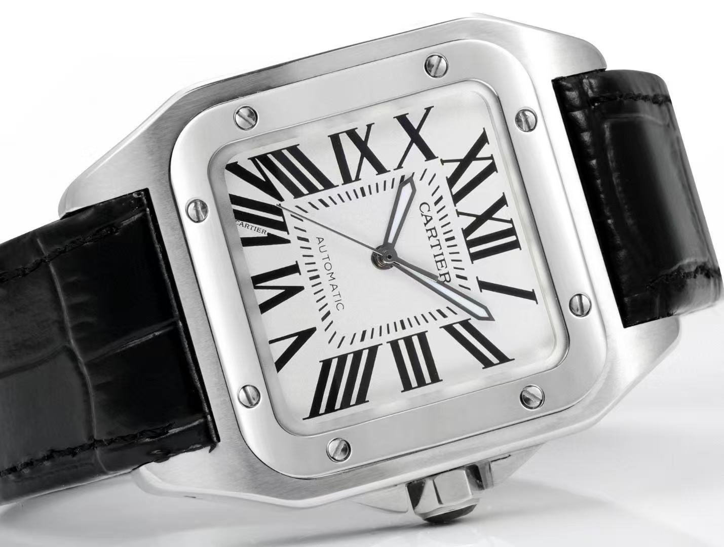 Cartier Santos de Cartier Steel Silver Dial 4lmm Ref.W20073X8 - Image 2