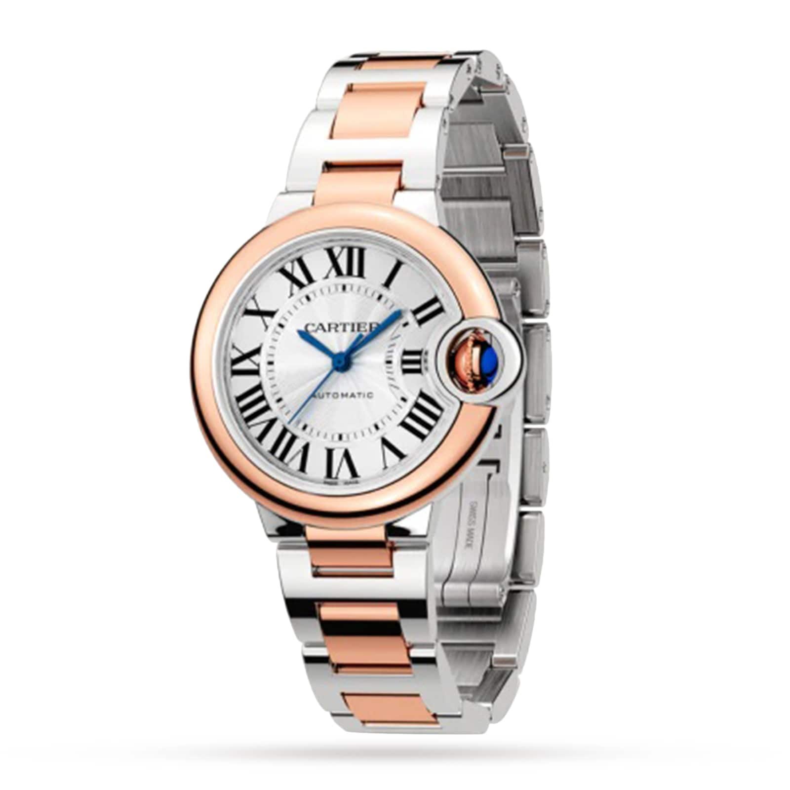 Cartier Ballon Bleu de Cartier watch. 33 mm. mechanical movement with automatic winding. Steel case. rose gold-P17311142 - Image 2