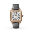 Cartier Santos-Dumont Watch Large Model. Quartz Movement. Pink Gold. Leather-P17311043