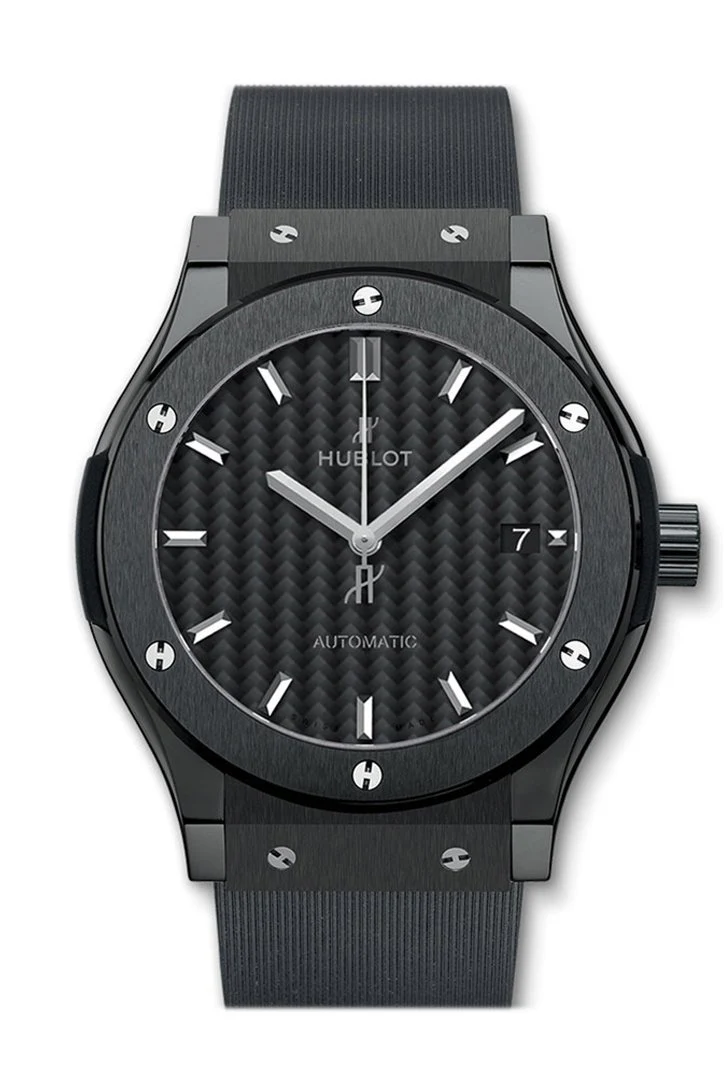 Hublot Classic Fusion Automatic Black Carbon Fiber Dial Black Rubber 45mm Men's Watch 542.CM.1771.RX - Image 2