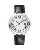 BALLON BLEU DE CARTIER. 36 MM. STEEL. LEATHER