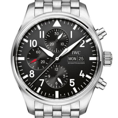 IWC Pilot Automatic Chronograph Black Dial Men's Watch IW377710