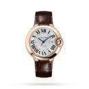 Cartier Ballon Bleu de Cartier Watch 42mm. Automatic Movement. Rose Gold. Leather-P17311237