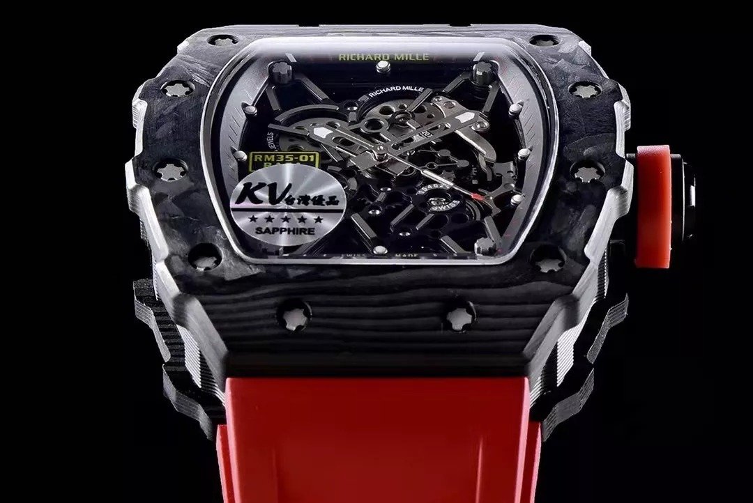 RM 35-01 Black Red Strap 42mm - Image 3