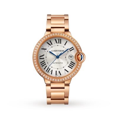 Cartier Ballon Bleu De Cartier Watch. 40mm. Automatic Movement. Rose Gold. Diamonds-P17311168