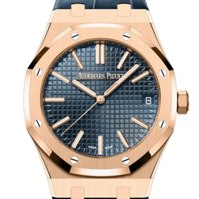 Audemars Piguet Royal Oak Bleu nuit nuage 50 Dial Pink gold Watch 15510OR.OO.D315CR.02