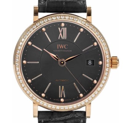 IWC Portofino Anthracite Dial Diamond Automatic 37mm Men's Watch IW458108