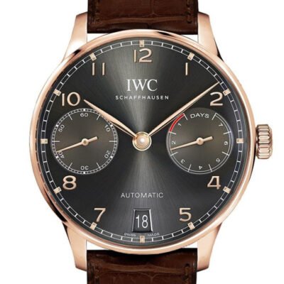 IWC Portugeiser Slate Grey Dial 18K Rose Gold Automatic 42mm Men's Watch IW500702