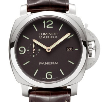 Panerai Luminor Marina 1950 3 Days Automatic Titanio 44mm Brown Dial Men's Watch Pam00351