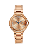 Ballon Bleu De Cartier. 33 mm. Rose Gold. Diamonds