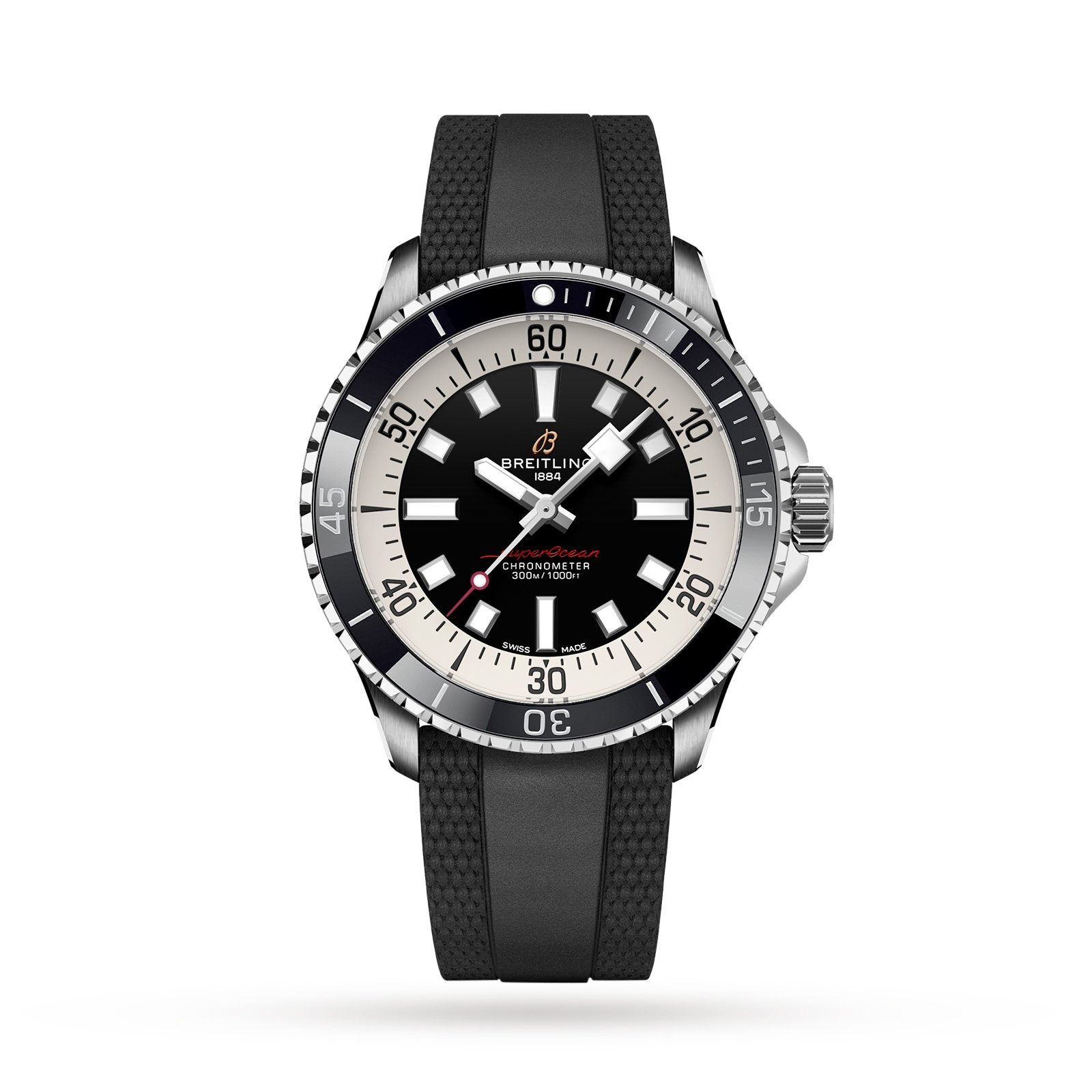 Breitling Superocean 42mm Mens Watch Black Rubber-P17532125