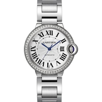 BALLON BLEU DE CARTIER. 36 MM. STEEL. DIAMONDS